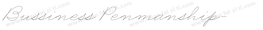 Bussiness Penmanship字体转换